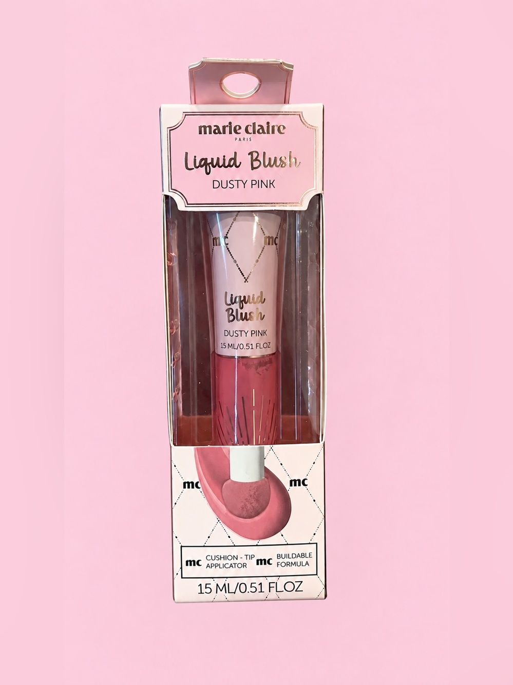 Marie Claire Liquid Blush Dusty Pink Cushion Tip Applicator